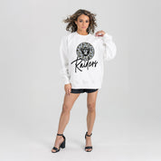 LAS VEGAS RAIDERS WILD BREAKTHROUGH PREMIUM FLEECE CREWNECK PULLOVER