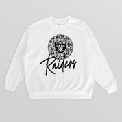 LAS VEGAS RAIDERS WILD BREAKTHROUGH PREMIUM FLEECE CREWNECK PULLOVER