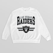 LAS VEGAS RAIDERS SWIFT STRIKE PREMIUM FLEECE CREWNECK PULLOVER