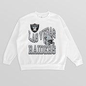 LAS VEGAS RAIDERS HARD EARNED PREMIUM FLEECE CREWNECK PULLOVER