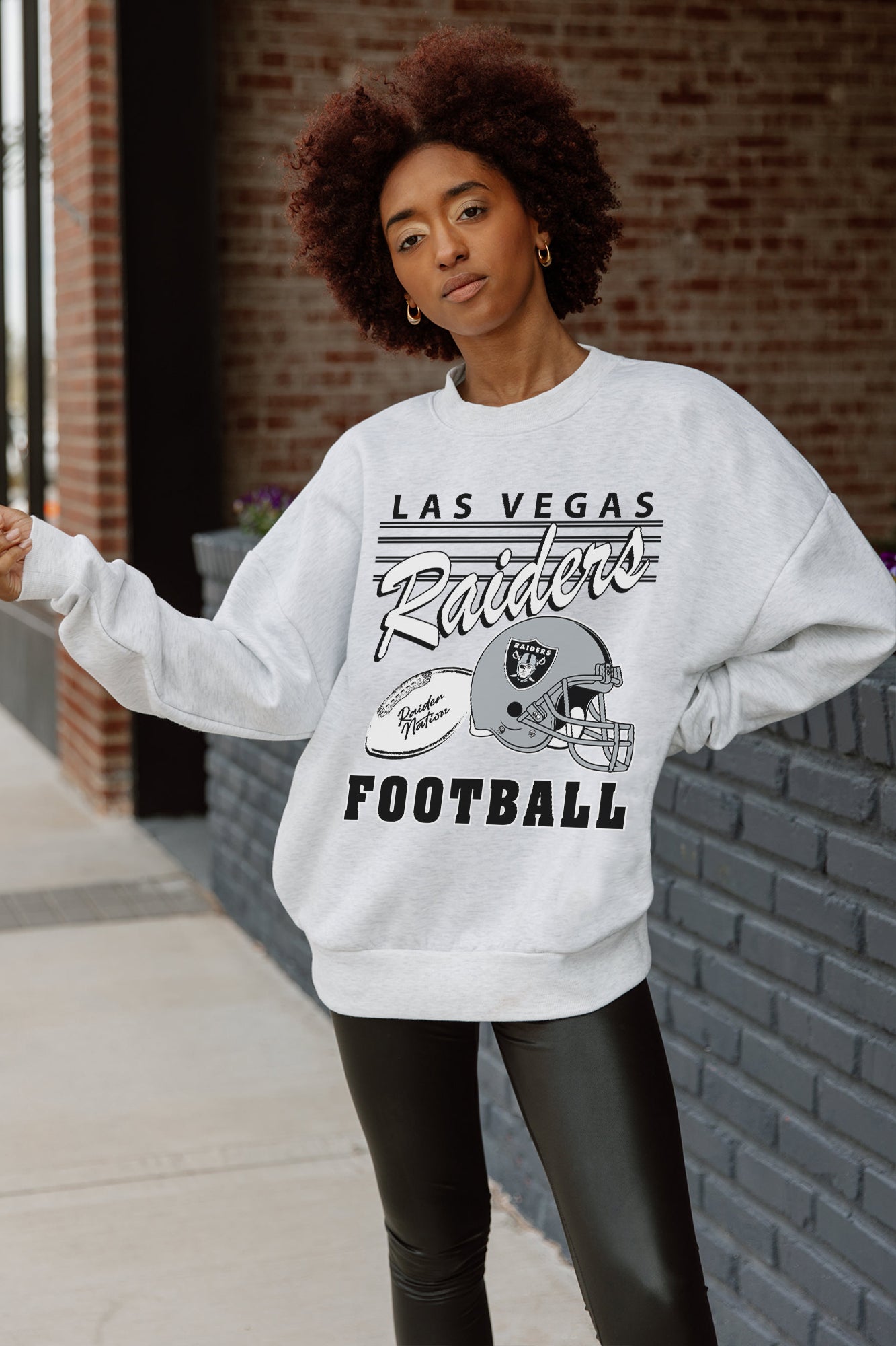 LAS VEGAS RAIDERS HOME TURF PREMIUM FLEECE CREWNECK PULLOVER