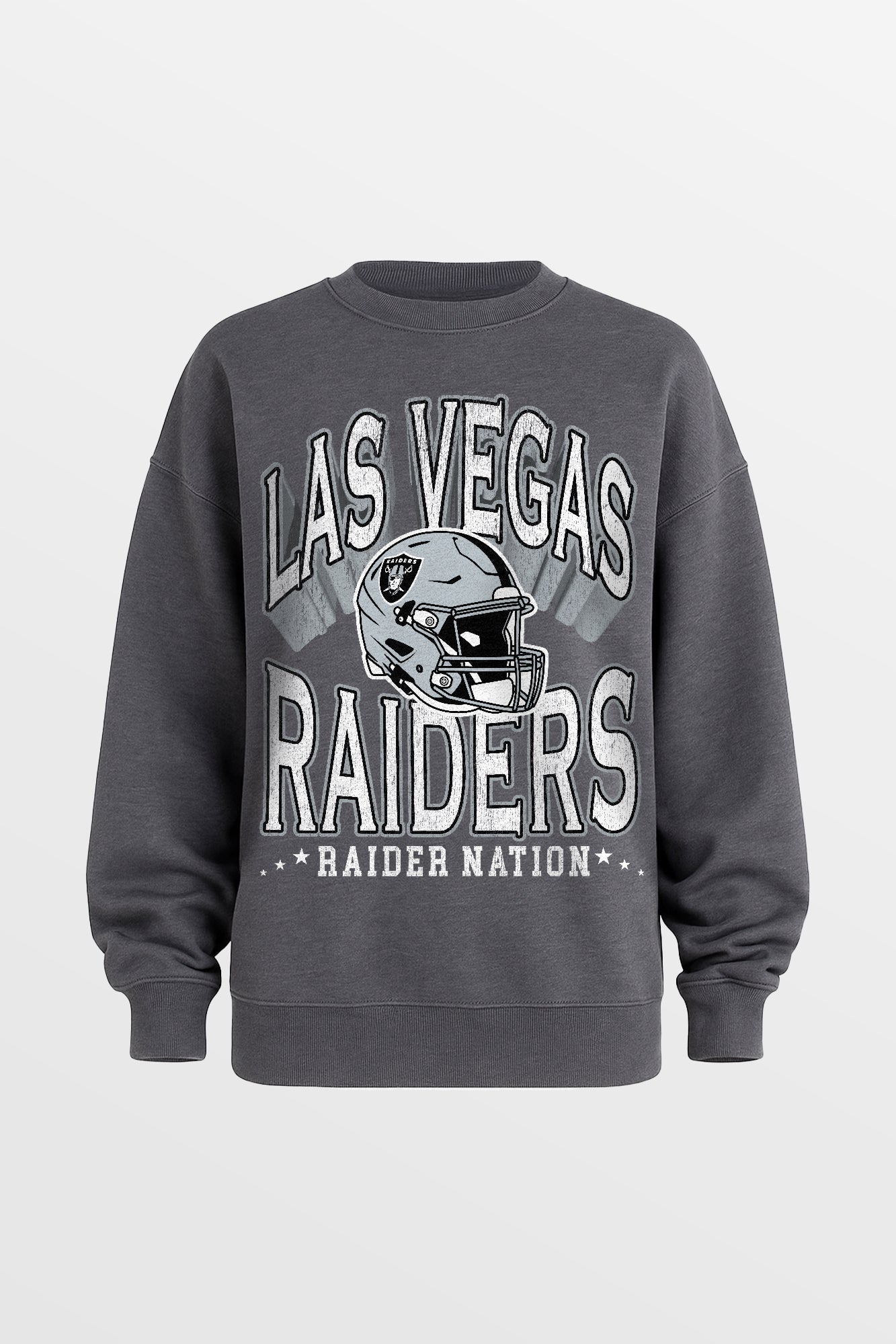 LAS VEGAS RAIDERS STAY COOL PREMIUM FLEECE CREWNECK PULLOVER BY RANDI MAHOMES