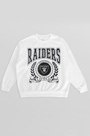 LAS VEGAS RAIDERS STAY COOL PREMIUM FLEECE CREWNECK PULLOVER