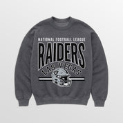 LAS VEGAS RAIDERS KICKOFF CLASSIC PREMIUM FLEECE DROP SHOULDER CREWNECK PULLOVER