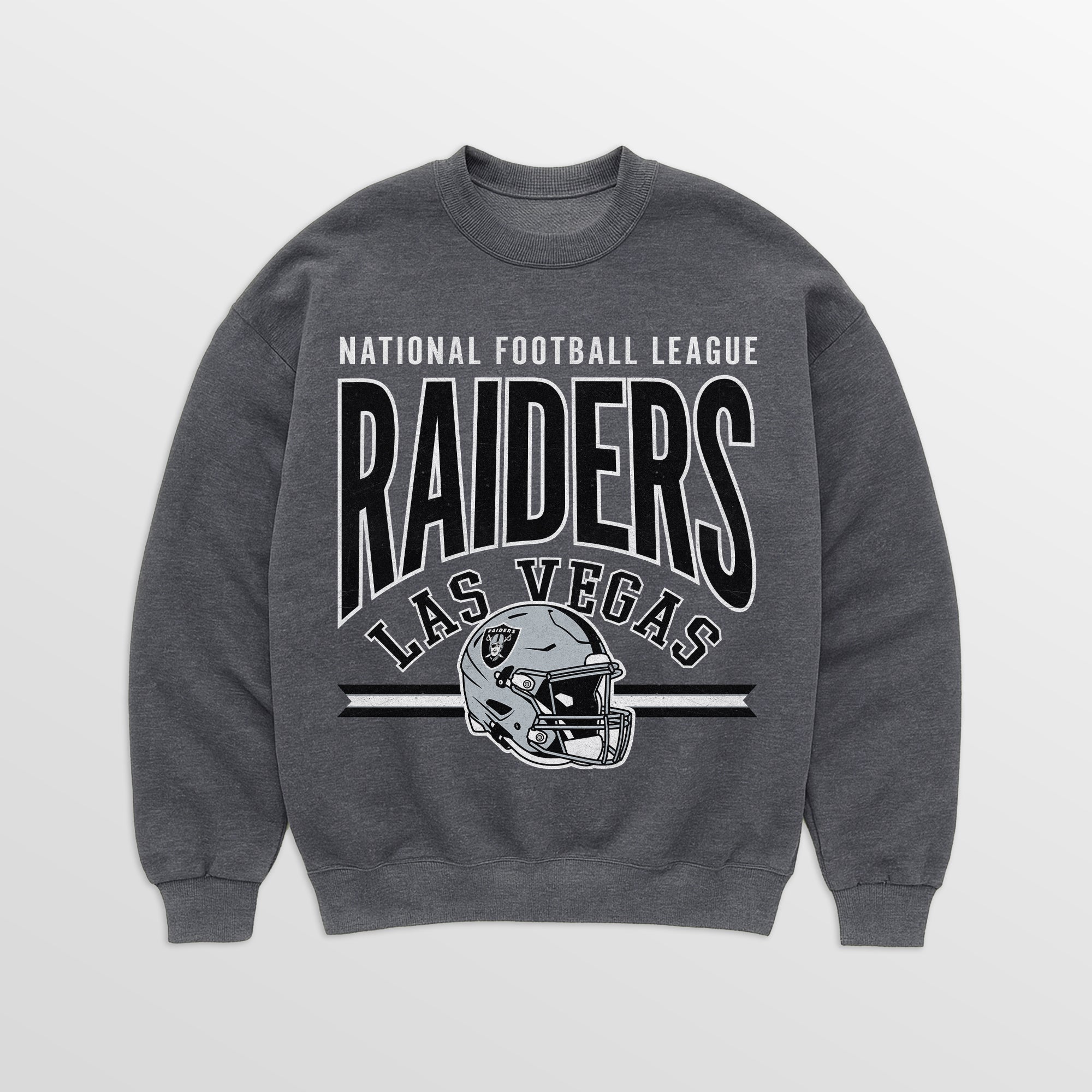 LAS VEGAS RAIDERS KICKOFF CLASSIC PREMIUM FLEECE DROP SHOULDER CREWNECK PULLOVER