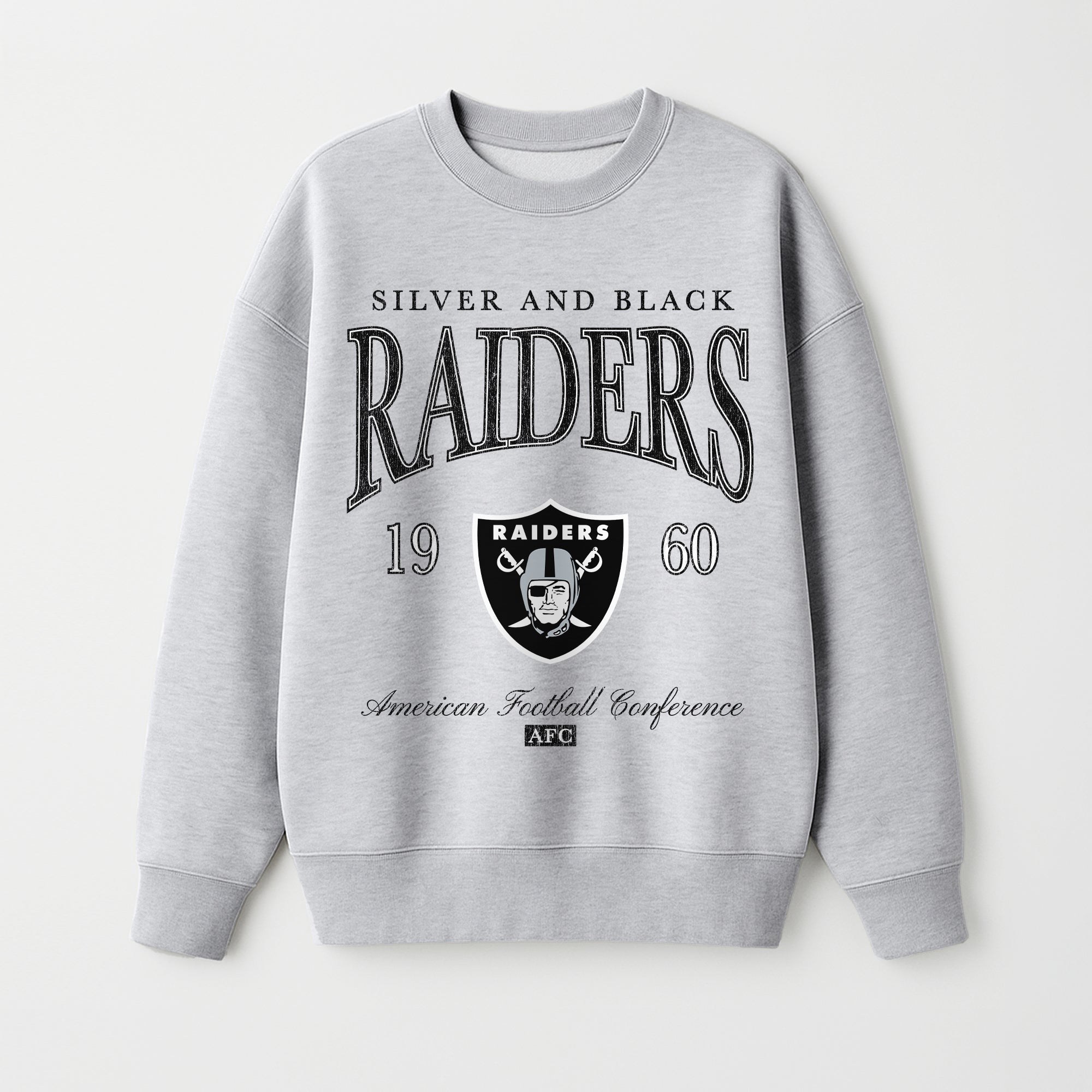 LAS VEGAS RAIDERS INSTANT CLASSIC PREMIUM FLEECE DROP SHOULDER CREWNECK PULLOVER