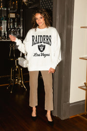 LAS VEGAS RAIDERS PEAK SEASON PREMIUM FLEECE CREWNECK PULLOVER