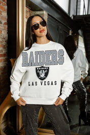 LAS VEGAS RAIDERS Sunday Drives Fleece Crewneck Pullover