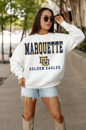 MARQUETTE GOLDEN EAGLES FREESTYLE PREMIUM FLEECE CREWNECK PULLOVER