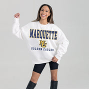 MARQUETTE GOLDEN EAGLES FREESTYLE PREMIUM FLEECE CREWNECK PULLOVER