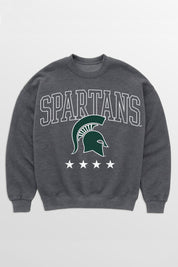 MICHIGAN STATE SPARTANS RISING STAR PREMIUM FLEECE CREWNECK PULLOVER