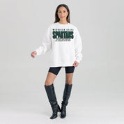 MICHIGAN STATE SPARTANS ALUMNI ERA PREMIUM DROP SHOULDER FLEECE CREWNECK PULLOVER