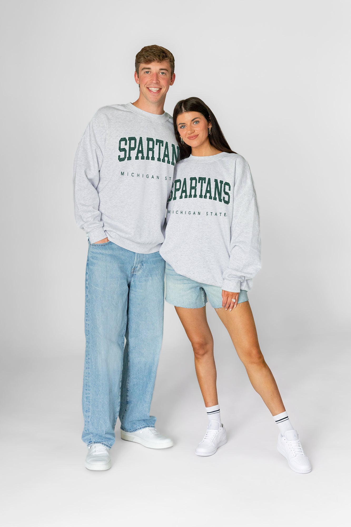 MICHIGAN STATE SPARTANS NEXT MOVE PREMIUM FLEECE UNISEX CREWNECK PULLOVER