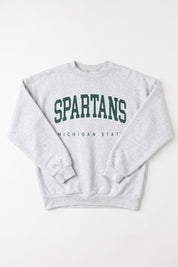 MICHIGAN STATE SPARTANS NEXT MOVE PREMIUM FLEECE UNISEX CREWNECK PULLOVER