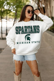 MICHIGAN STATE SPARTANS Freestyle Fleece Drop-Shoulder Pullover