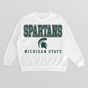 MICHIGAN STATE SPARTANS Freestyle Fleece Drop-Shoulder Pullover