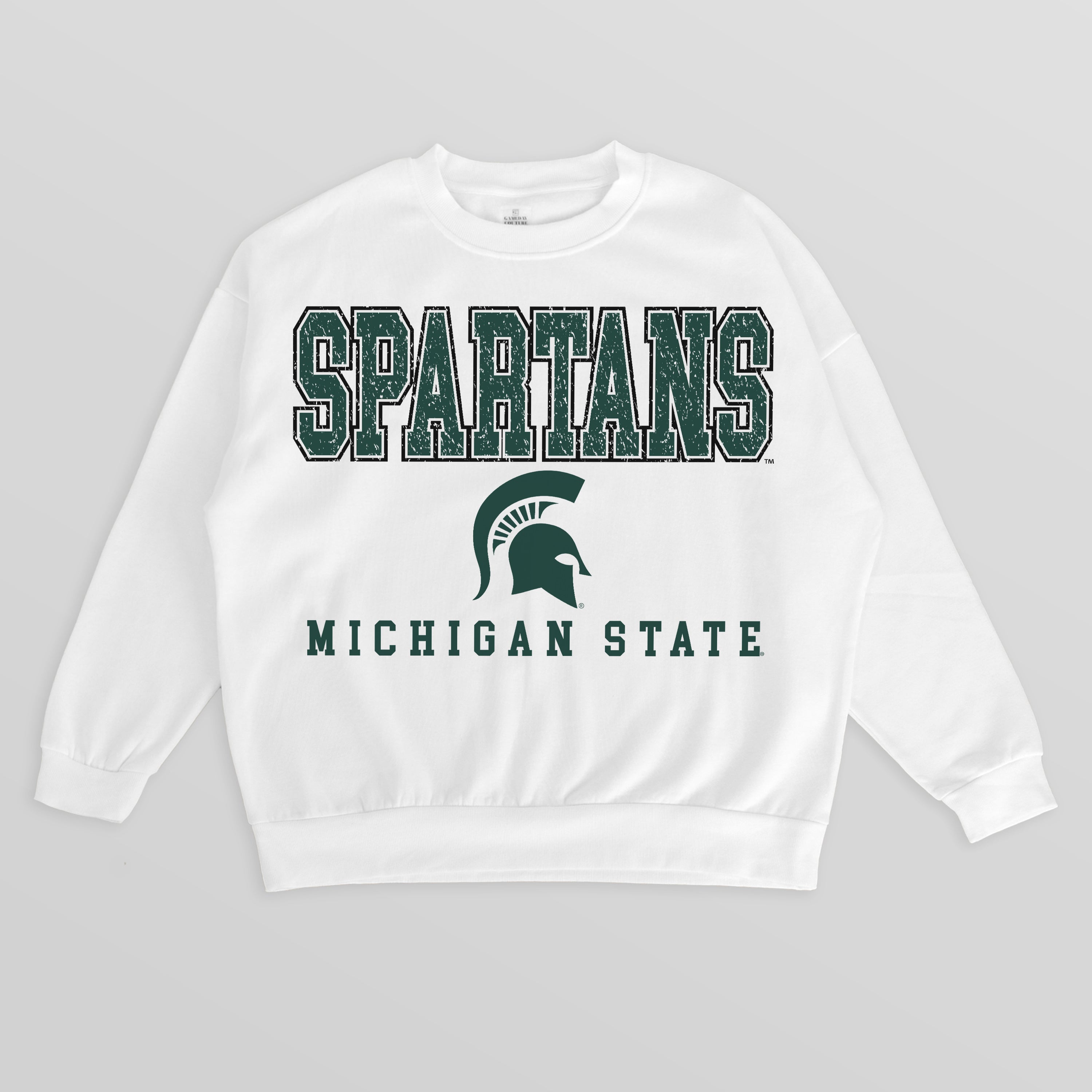 MICHIGAN STATE SPARTANS Freestyle Fleece Drop-Shoulder Pullover