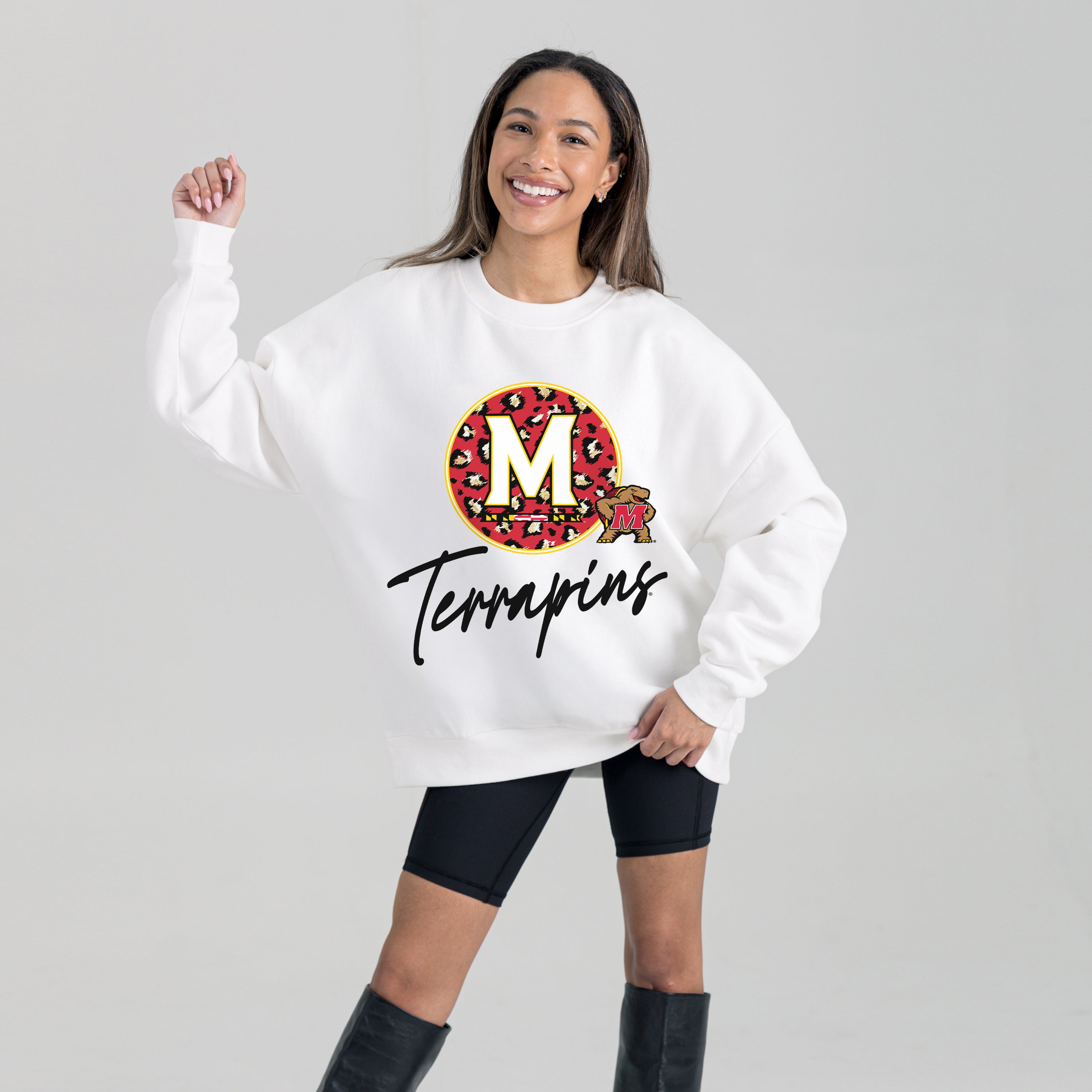 MARYLAND TERRAPINS WILD BREAKTHROUGH PREMIUM FLEECE CREWNECK PULLOVER