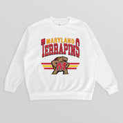 MARYLAND TERRAPINS SWIFT STRIKE PREMIUM FLEECE DROP SHOULDER CREWNECK PULLOVER