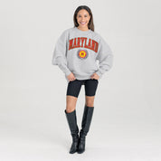 MARYLAND TERRAPINS TRADITION REFINED PREMIUM FLEECE CREWNECK PULLOVER