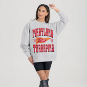 MARYLAND TERRAPINS PENNANT PRIDE PREMIUM FLEECE DROP SHOULDER CREWNECK PULLOVER