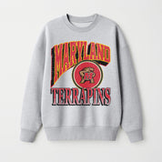 MARYLAND TERRAPINS GAME ON PREMIUM FLEECE DROP SHOULDER CREWNECK PULLOVER