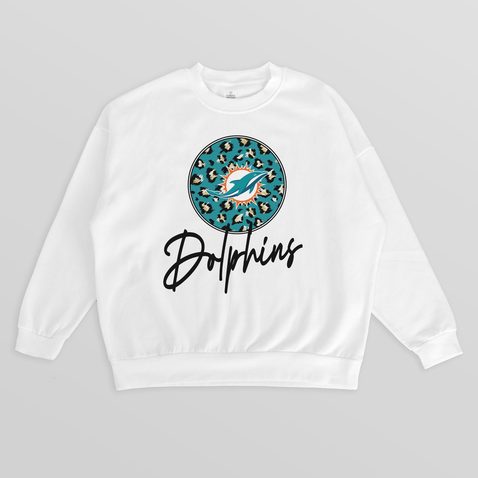 MIAMI DOLPHINS WILD BREAKTHROUGH PREMIUM FLEECE CREWNECK PULLOVER