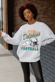 MIAMI DOLPHINS HOME TURF PREMIUM FLEECE CREWNECK PULLOVER