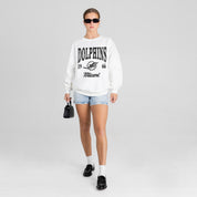 MIAMI DOLPHINS PEAK SEASON PREMIUM FLEECE CREWNECK PULLOVER