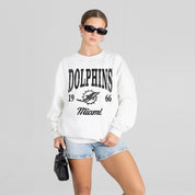 MIAMI DOLPHINS PEAK SEASON PREMIUM FLEECE CREWNECK PULLOVER