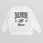 MIAMI DOLPHINS PEAK SEASON PREMIUM FLEECE CREWNECK PULLOVER