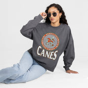 MIAMI HURRICANES SATURDAY SEAL PREMIUM FLEECE DROP SHOULDER CREWNECK PULLOVER