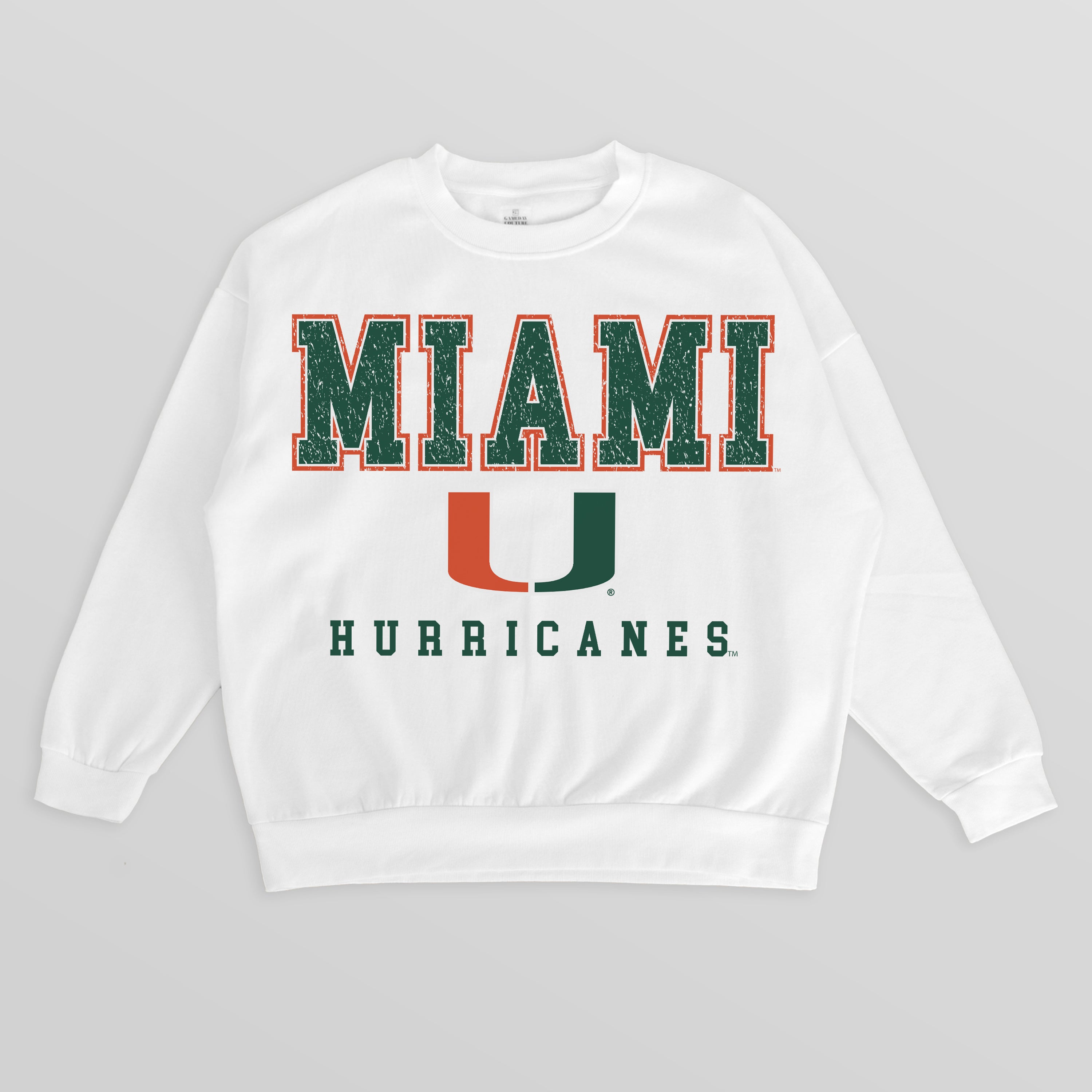 MIAMI HURRICANES Freestyle Fleece Drop-Shoulder Pullover