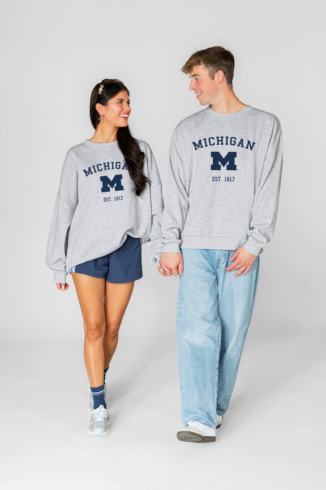 MICHIGAN WOLVERINES CAMPUS ENERGY PREMIUM FLEECE CREWNECK PULLOVER