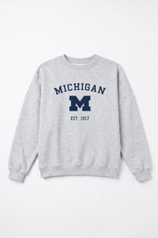 MICHIGAN WOLVERINES CAMPUS ENERGY PREMIUM FLEECE CREWNECK PULLOVER