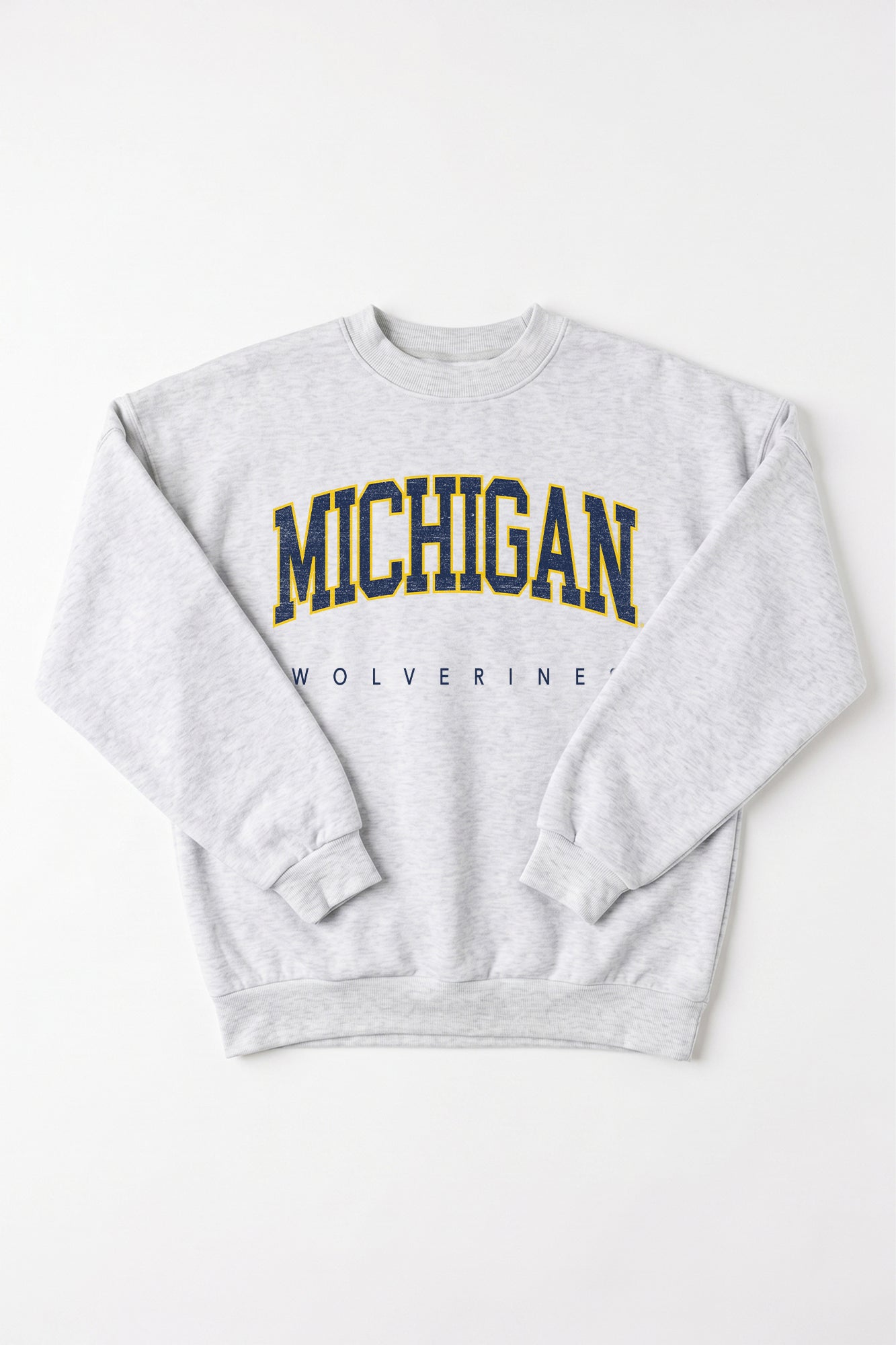 MICHIGAN WOLVERINES NEXT MOVE PREMIUM FLEECE UNISEX CREWNECK PULLOVER