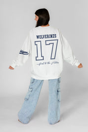 MICHIGAN WOLVERINES DAY ONE PREMIUM FLEECE UNISEX CREWNECK PULLOVER