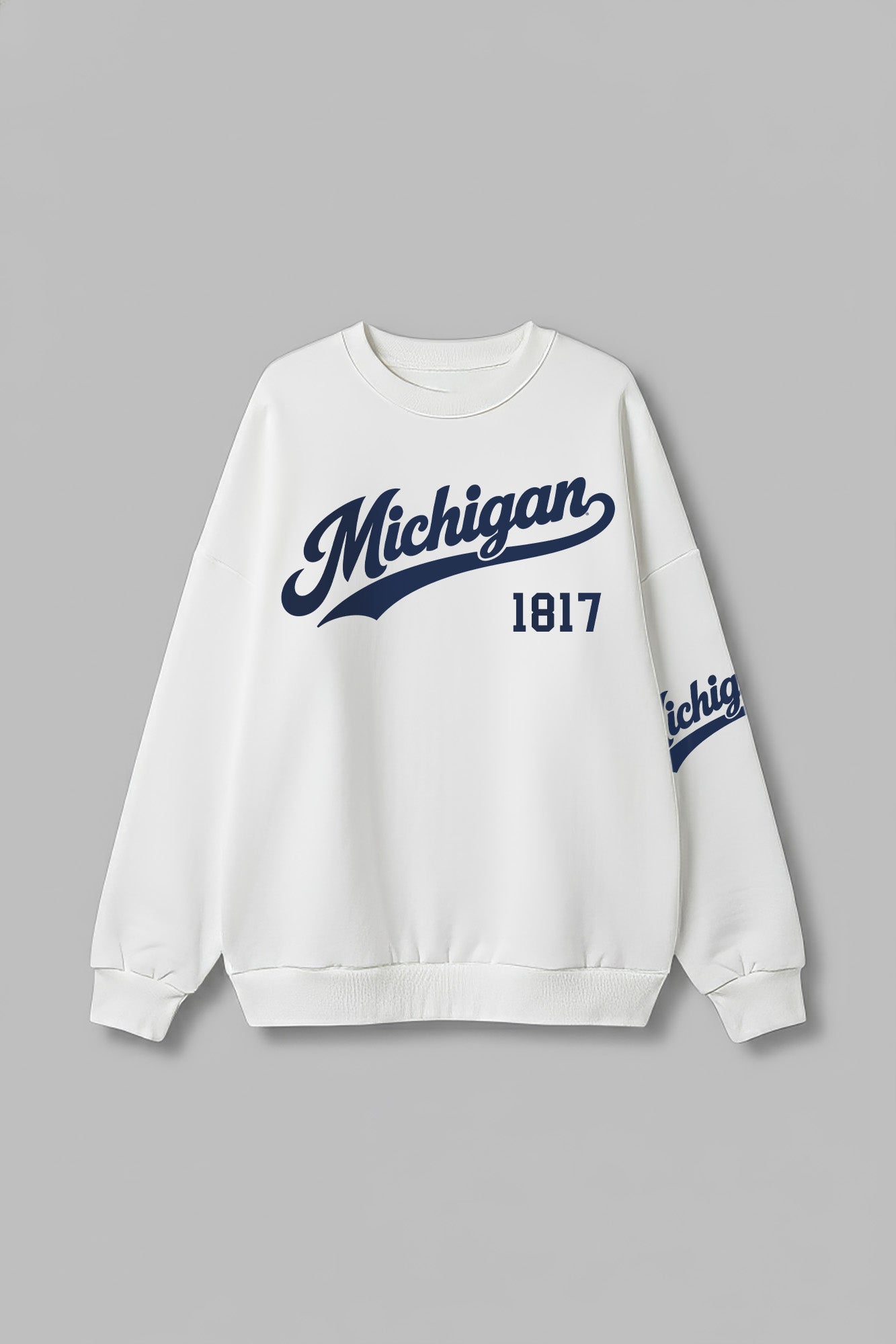 MICHIGAN WOLVERINES DAY ONE PREMIUM FLEECE UNISEX CREWNECK PULLOVER