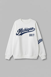 MICHIGAN WOLVERINES DAY ONE PREMIUM FLEECE UNISEX CREWNECK PULLOVER