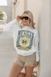 MICHIGAN WOLVERINES Time To Tailgate Fleece Pullover By Madi Prewett Troutt