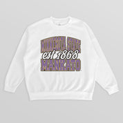 MINNESOTA STATE MANKATO MAVERICKS FADED FORMATION PREMIUM FLEECE DROP SHOULDER CREWNECK PULLOVER