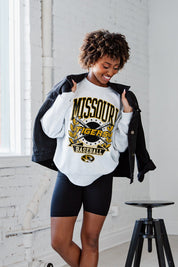 MISSOURI TIGERS BASES LOADED PREMIUM FLEECE DROP SHOULDER CREWNECK PULLOVER