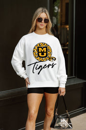 MISSOURI TIGERS WILD BREAKTHROUGH PREMIUM FLEECE CREWNECK PULLOVER