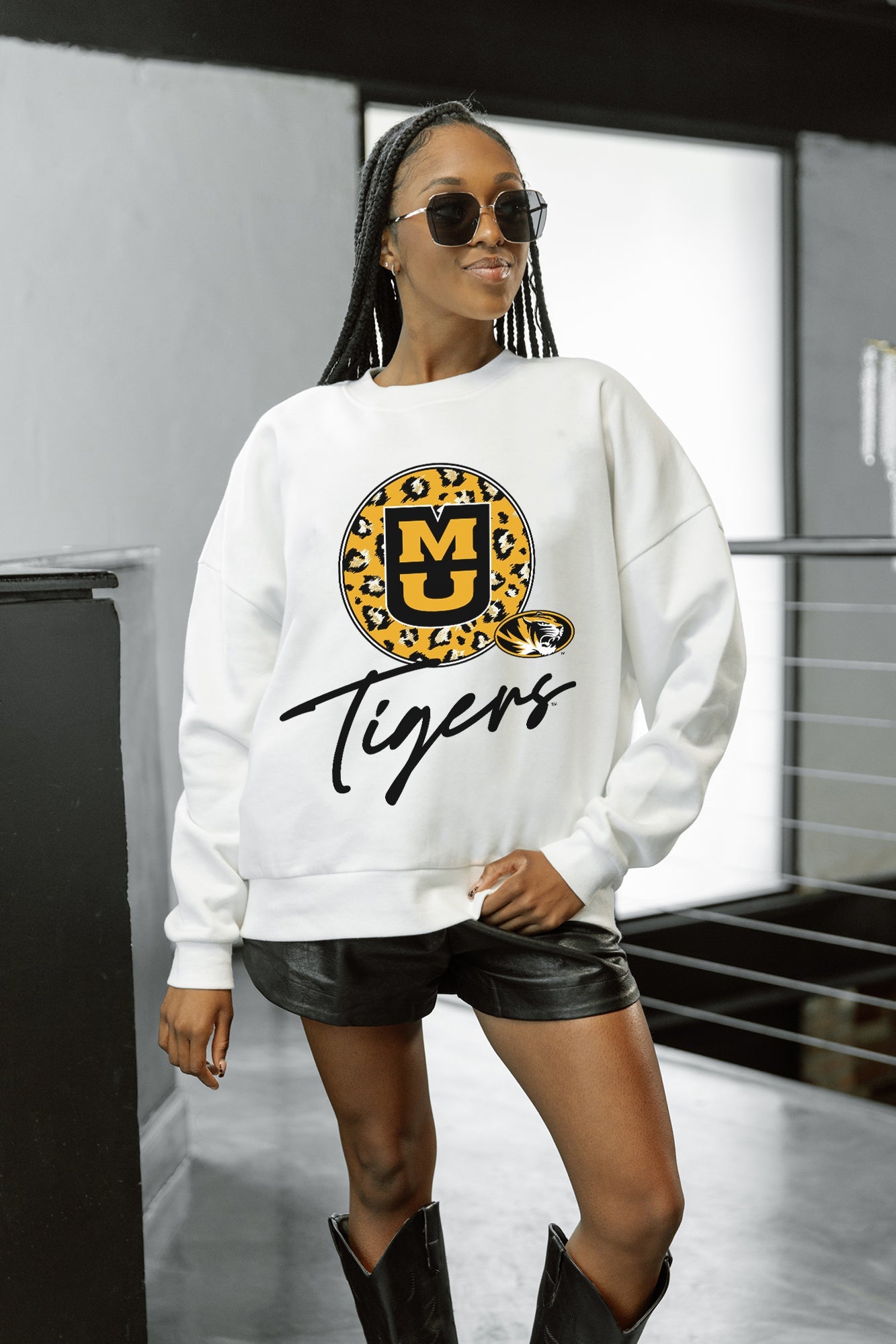 MISSOURI TIGERS WILD BREAKTHROUGH PREMIUM FLEECE CREWNECK PULLOVER