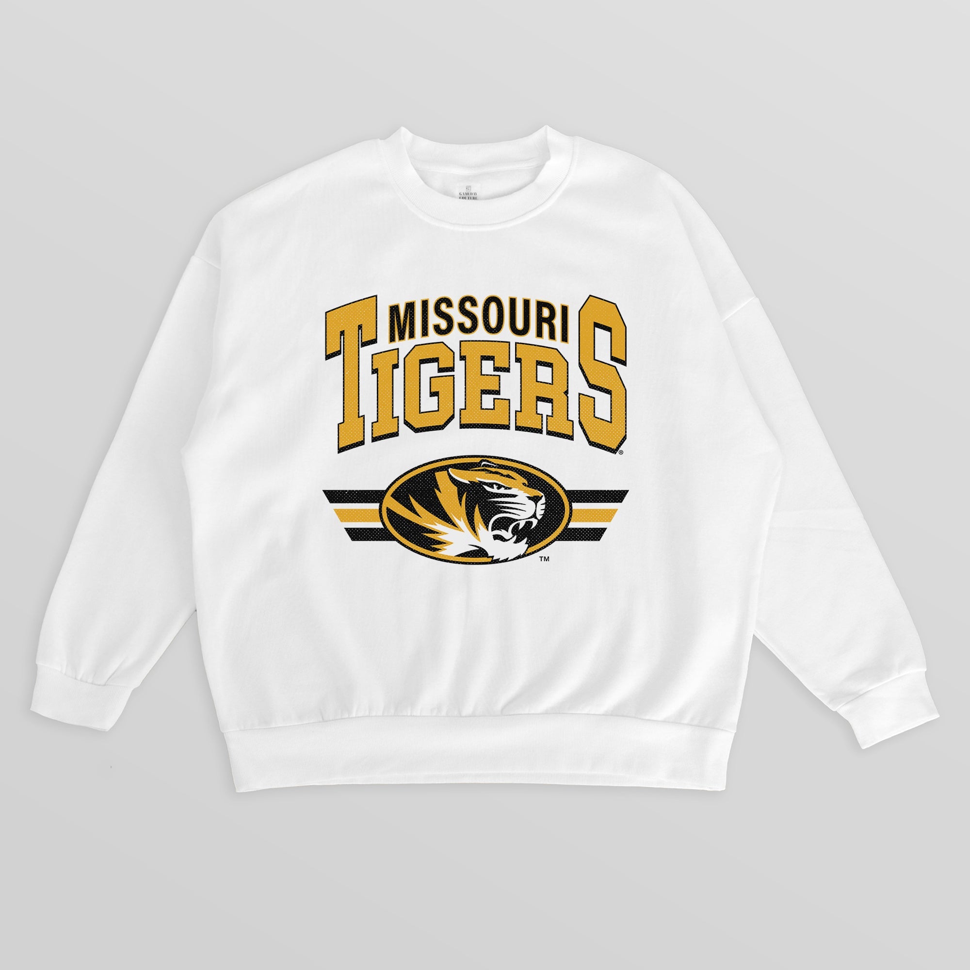 MISSOURI TIGERS SWIFT STRIKE PREMIUM FLEECE DROP SHOULDER CREWNECK PULLOVER