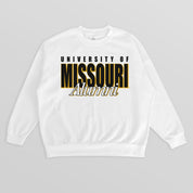MISSOURI TIGERS ALUMNI ERA PREMIUM DROP SHOULDER FLEECE CREWNECK PULLOVER