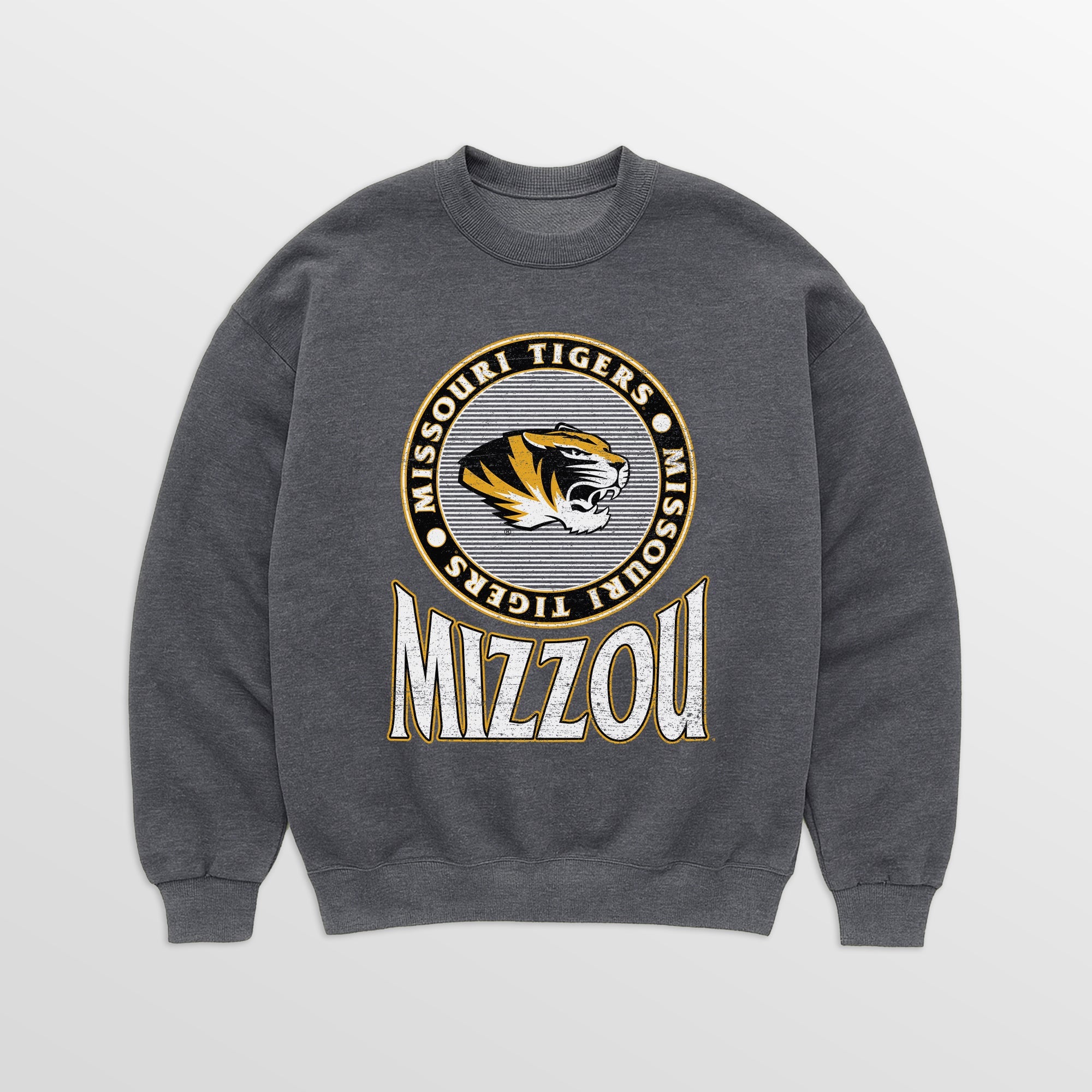 MISSOURI TIGERS SATURDAY SEAL PREMIUM FLEECE DROP SHOULDER CREWNECK PULLOVER