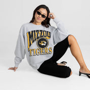 MISSOURI TIGERS GAME ON PREMIUM FLEECE DROP SHOULDER CREWNECK PULLOVER