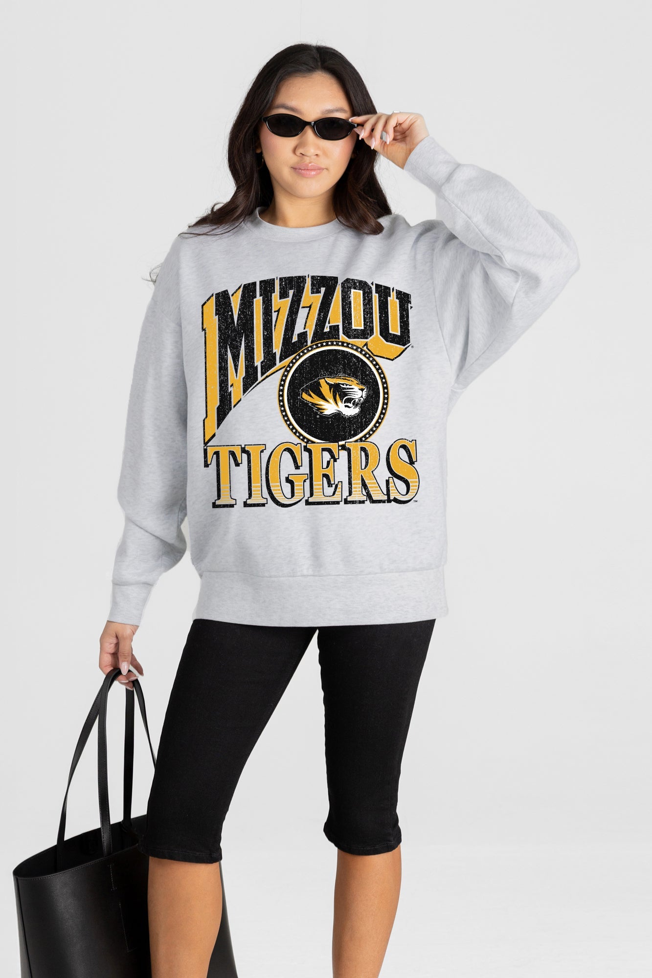 MISSOURI TIGERS GAME ON PREMIUM FLEECE DROP SHOULDER CREWNECK PULLOVER