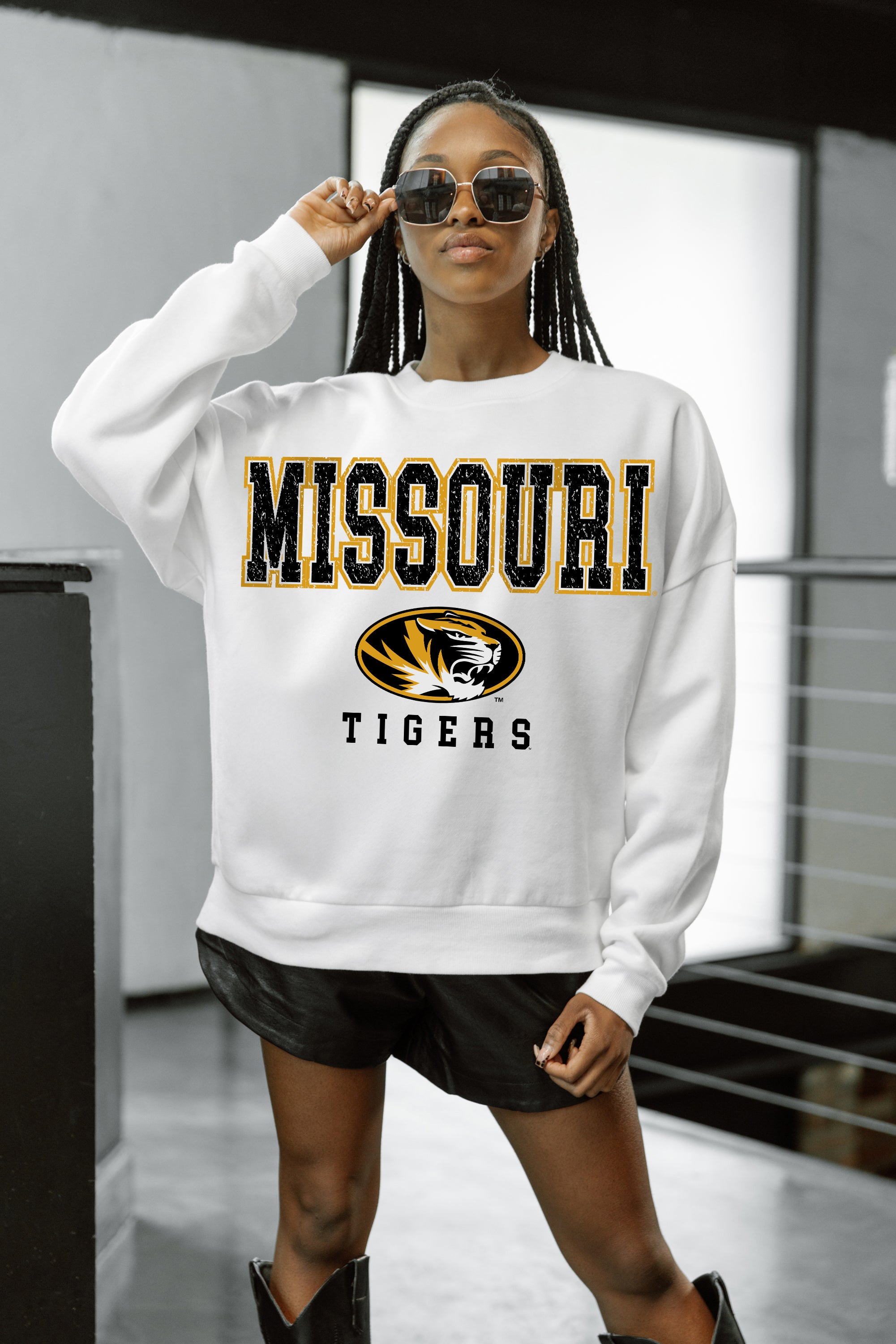 MISSOURI TIGERS Freestyle Fleece Drop-Shoulder Pullover